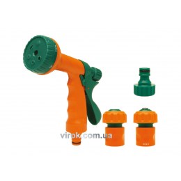 Пістолет-розпилювач 6-режимний FLO з набором наконечників 1/2