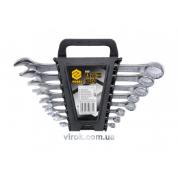 Набір ключів ріжково-накидних VOREL М6-22 мм 8 шт