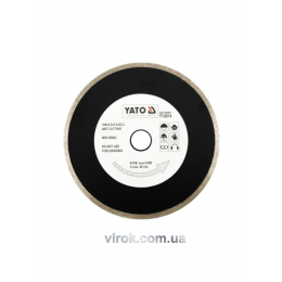 Диск відрізний алмазний для мокрої різки YATO 180 x 2.5 x 5.3 x 22.2 мм