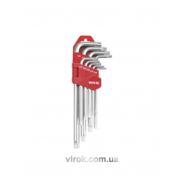 Набір ключів Torx Г-подібних YATO Т10-Т50 9 шт