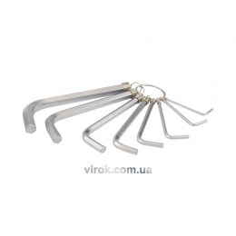 Набір ключів шестигранних Г-подібних YATO М2-10 мм 8 шт