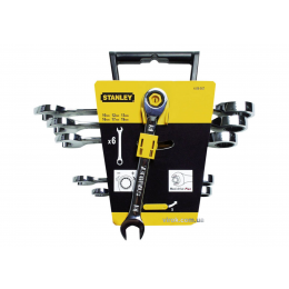 Набір ключів комбінованих з тріщаткою STANLEY 