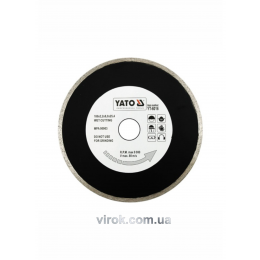 Диск відрізний алмазний для мокрої різки YATO 200 х 2.2 x 5.3 x 25.4 мм