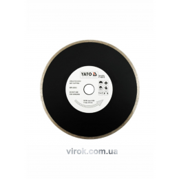 Диск відрізний алмазний для мокрої різки YATO 230 x 2.7 x 5.3 x 22.2 мм