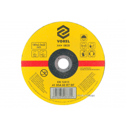 Диск відрізний по металу VOREL 180 х 2.5 х 22 мм