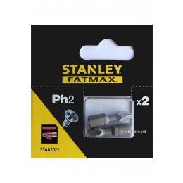 Насадка викруткова STANLEY хрестова PH2 х 25 мм 2 шт