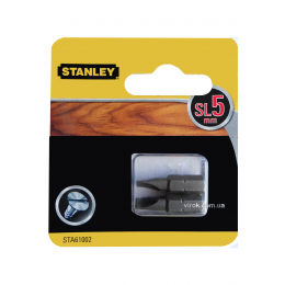Насадка викруткова STANLEY плоска SL5 х 25 мм 2 шт