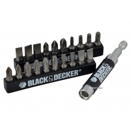 Набір насадок викруткових Black+Decker з магнітним тримачем 21 шт