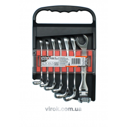 Набір ключів розрізних з шарніром YATO М8-17 мм 7 шт