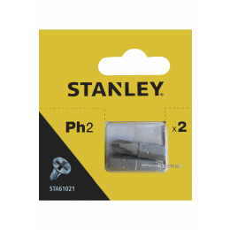 Насадка викруткова STANLEY хрестова PH2 х 25 мм 2 шт