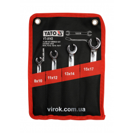 Набір ключів розрізних YATO М8-17 мм 4 шт