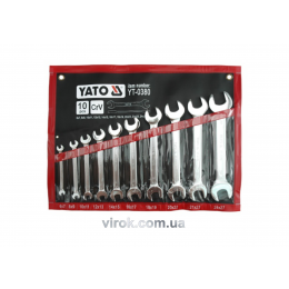 Набір ключів ріжкових YATO М6-27 мм 10 шт