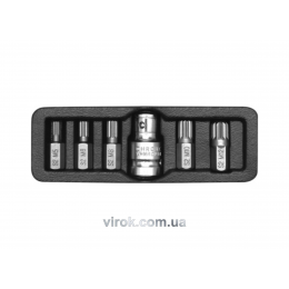 Набір насадок викруткових YATO SPLINE M5-10 з перехідником 1/2