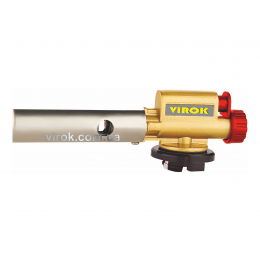 Пальник газовий з п'єзозапалом і керамічним соплом 360° VIROK з цанговим з'єднанням