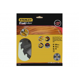 Диск пильний по дереву STANLEY 184 x 16 мм 18 зубців