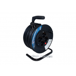 Подовжувач електричний на котушці BEMKO 50 м 1.5 мм² 4 гнізда