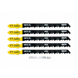 Полотно для електролобзика (дерево) YATO HCS 6TPI 100 мм 5 шт