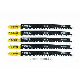 Полотно для електролобзика (дерево) YATO HCS 13TPI 115 мм 5 шт