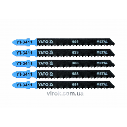 Полотно для електролобзика (метал) YATO HSS 8TPI 100 мм 5 шт