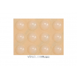 Прокладка силіконова самоклеюча під меблі VOREL, 13мм, набір 12шт [32/576]