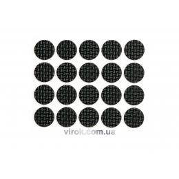 Протектор самоклеючий антиковзкий VOREL 20мм, набір 20шт.  (чорні) [60/720]