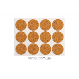 Протектор самоклеючий корковий VOREL, 28мм, набір 12шт [60/720]