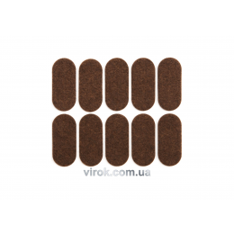 Протектор самоклеючий повстяний VOREL, 20х45мм, набір 10шт.[60/720]