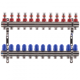 Коллекторный блок с расходомерами KOER KR.1110-12 1”x12 WAYS (KR2649)