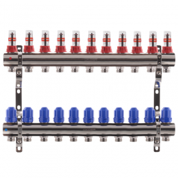 Коллекторный блок с расходомерами KOER KR.1110-11 1”x11 WAYS (KR2648)