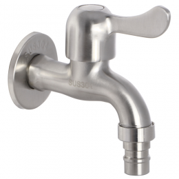 Кран для полива ZERIX LR70102 (нерж. сталь) (LL1501)