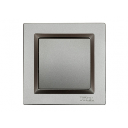 Выключатель одинарный Luxel JAZZ (9702) Графитовый