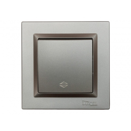 Выключатель проходной Luxel JAZZ (9715) Графитовый