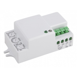 Датчик движения микроволновый Luxel IP20 3-2000 LUX (MW-08W)