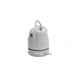 Цоколь фарфоровий з монаж. петльою Е 27