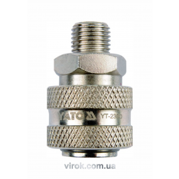 Швидкороз'ємне з'єднання YATO з зовнішньою різьбою 1/2