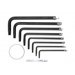 Набір ключів Torx VOREL Т10-Т40 8 шт