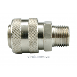 Швидкороз'ємне з'єднання VOREL з зовнішньою різьбою 1/2