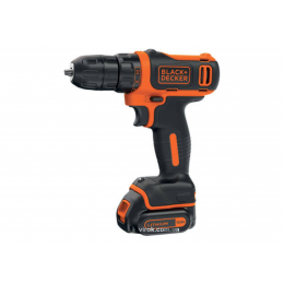 Шуруповерт-дриль акумуляторний Black+Decker Li-Ion 10.8 В 1.5 Агод + 2 акумулятора