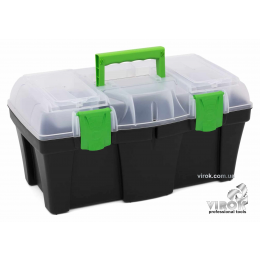 Ящик для інструментів з органайзером пластиковий Green box 18