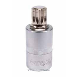 Головка торцева з насадкою викрутковою SPLINE YATO 1/2