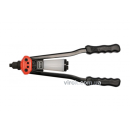 Заклепочник дворучний YATO для нітів Ø=2.4, 3.2, 4, 4.8, 6.4 мм 380 мм