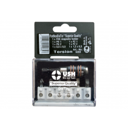 Набір насадок викруткових з титановим покриттям і алмазним напиленням USH з магнітним тримачем 7 шт