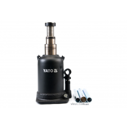Домкрат гідравлічний стовбцевий з подвійним штоком YATO 10 т 208-523 мм