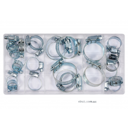 Хомути гвинтові металеві YATO Ø16-40 мм 26 шт