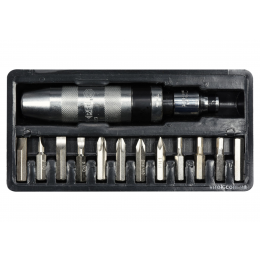 Викрутка-тримач ударна VOREL з насадками 13 шт