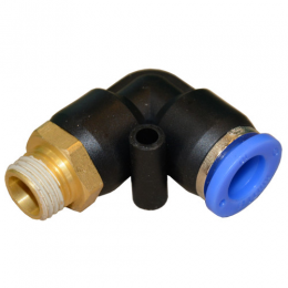 Соединение цанговое для полиуретановых шлангов PU/PR (Г-обр. шланг - наружн. резьба) 10ммX1/2 AIRKRAFT SPL10-04