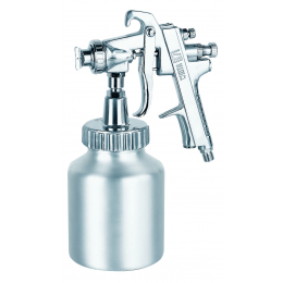 Краскопульт пневматический  тип HP нижний металлический бачок диаметр форсунки-2,5мм  AUARITA   W-871-2.5