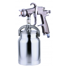 Краскопульт пневматический  тип HVLP нижний металлический бачок диаметр форсунки-1,4мм  AUARITA   MP-200-1.4