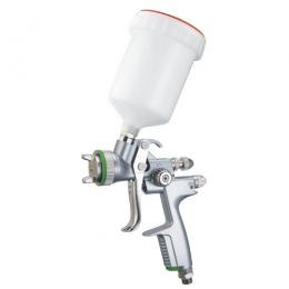 Краскопульт пневматический HVLP верх.пласт.бачок 600мл форсунка-1,3мм (H-1000B-1.3) ITALCO H-1001A-1.3