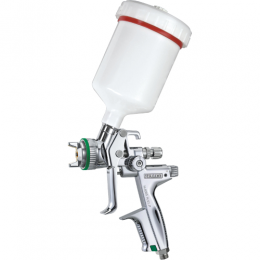 Краскопульт пневматический HVLP верх.пласт.бачок 600мл форсунка-1,3мм (H-4000-1.3) ITALCO H-4004-1.3